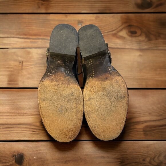 Freebird by Steven Grand Brown Leather Distressed Double Zip Ankle Size 8 - Picture 5 of 8